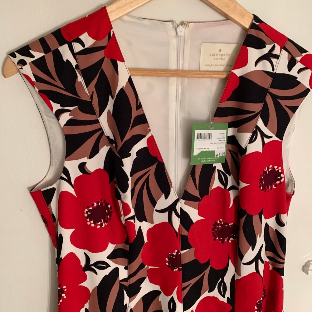 SOLD 🚧🚧! Kate Spade Poppy Field Dress Sz 4 - Picture 6 of 8